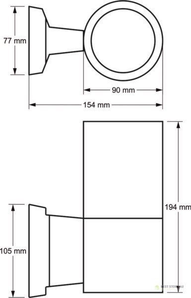 Oprawa elewacyjna Kiltor 1x GU10 szary Oprawa elewacyjna Kiltor 1x GU10 szary