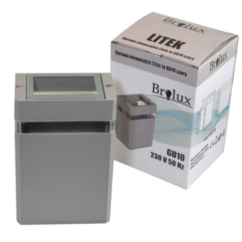 Oprawa elewacyjna Litek 1x GU10 szara