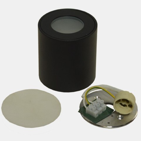 Oprawa sufitowa Fara Black okrągła aluminium 80x8