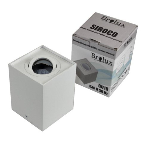 Oprawa sufitowa Siroco White ruchoma prostokąt alu