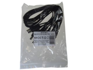 Wtyk DC 2,1/5,5 na kablu 45cm op/10