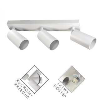 Lampa spotlight Fargo 3xGU10 biała