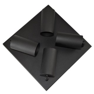 Lampa spotlight Fargo 4xGU10 czarna kwadrat