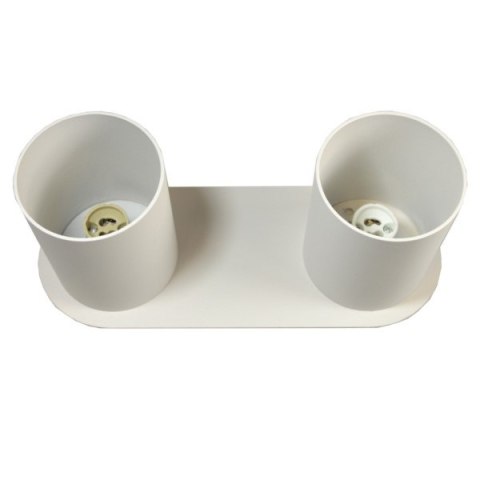 Oprawa sufitowa Creep White stała podwójna okrągła