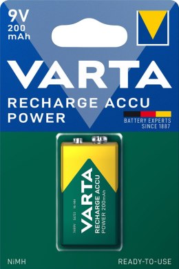 AKUMULATORY VARTA Hi-voltage 9V 200 mAh RECHARGE ACCU POWER 1szt