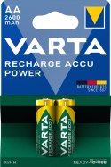 AKUMULATORY VARTA R6 2600 mAh RECHARGE ACCU POWER 2szt