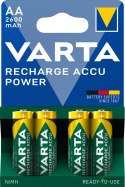 AKUMULATORY VARTA R6 2600 mAh RECHARGE ACCU POWER 4szt