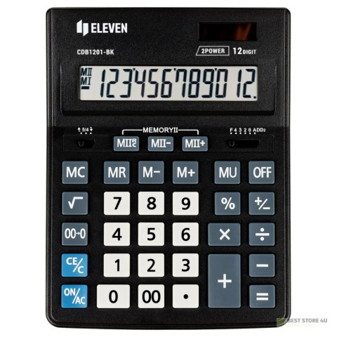 ELEVEN Kalkulator biurowy CDB1201BK ELEVEN Kalkulator biurowy CDB1201BK