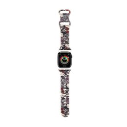 Hello Kitty Silicone Tags Graffiti - Pasek do Apple Watch 38/40/41 mm (beżowy)