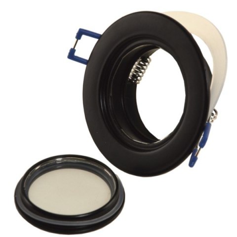 Oprawa sufitowa Quatro IP54 czarna aluminium