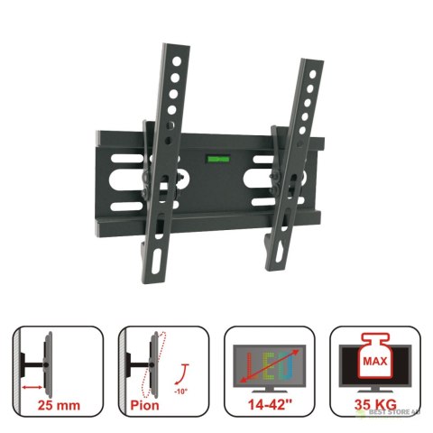 UCHWYT DO TV LCD/LED 14-42" 35KG AR-46 ART reg. w pionie UCHWYT DO TV LCD/LED 14-42" 35KG AR-46 ART reg. w pionie
