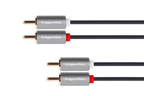 Kabel 2RCA-2RCA 1m Kruger&Matz Basic