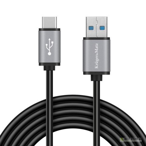 Kabel USB wtyk 3.0V - wtyk typu C 5 Gbps 1m Kruger&Matz Basic Kabel USB wtyk 3.0V - wtyk typu C 5 Gbps 1m Kruger&Matz Basic