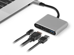 ADAPTER TRACER A-1, USB-C, HDMI 4K, USB 3.0, PDW 100W