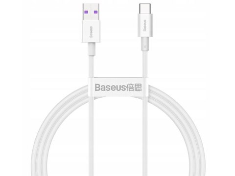 BASEUS Kabel USB do USB-C Superior Series, 66W, 1m (CATYS-02) Biały