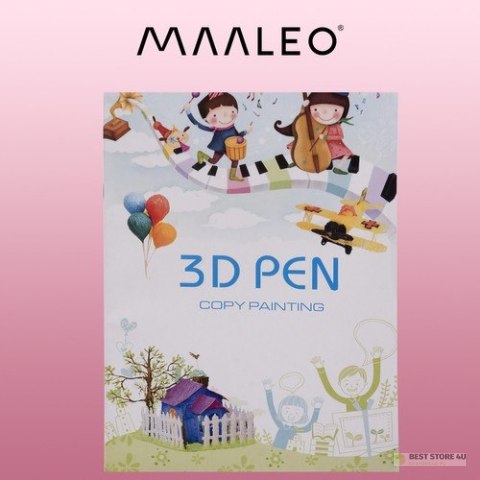 Książka z szablonami do długopisu 3D Maaleo 22734 Książka z szablonami do długopisu 3D Maaleo 22734