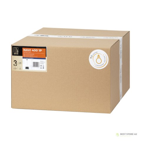 NAVI 400 1P, lampa wisząca, E27 max.60W, czarna NAVI 400 1P, lampa wisząca, E27 max.60W, czarna
