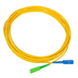 Patchcord światłowód kabel Maclean, SC/APC-SC/UPC SM 9/125 LSZH, jednomodowy, długość 10m, simplex, G657A2, MCTV-404