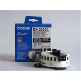 Brother DK-22210 Etykieta papierowa o ciągłej długości biała, DK, 29mm, 30,5 m