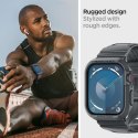 Spigen Rugged Armor Pro - Pasek z obudową do Apple Watch 4/5/6/7/8/9/SE 44/45 mm (Dark Grey)
