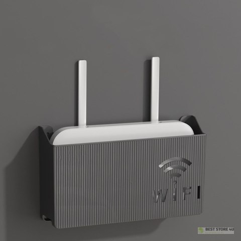 AG986A Uchwyt półka na router wifi czarny AG986A Uchwyt półka na router wifi czarny