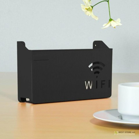 AG986A Uchwyt półka na router wifi czarny AG986A Uchwyt półka na router wifi czarny