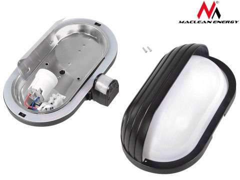 Oprawa ścienna Maclean, z czujnikiem PIR, max. 60W, 180°, MCE33B