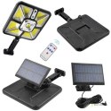 ZD97 Lampa solarna led 600w czujnik ruchu zmierzchu pilot