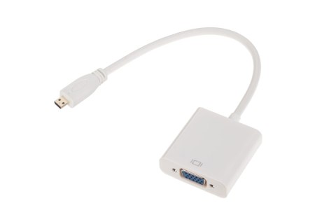 Złącze adapter wtyk MICRO HDMI - gniazdo VGA +AUDIO