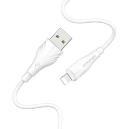 Borofone - USB-A to Lightning Cable 2 m (White)