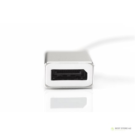 Digitus USB Type-C to DisplayPort Adapter DA-70844 0.20 m, White, USB Type-C Digitus USB Type-C to DisplayPort Adapter DA-70844 0.20 m, White, USB Type-C