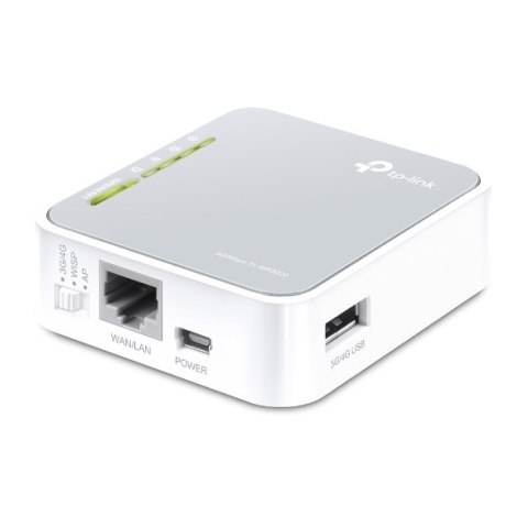 Router TP-LINK 4G LTE TL-MR3020 802.11n, 300 Mbit/s, 10/100 Mbit/s, 3 porty Ethernet LAN (RJ-45), typ anteny 2xodłączane anteny,