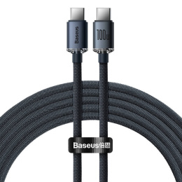 Baseus Crystal Shine USB-C to USB-C Cable, 100W, 1.2m (Black)