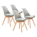 Krzesło zestaw krzeseł do salonu jadalni z poduszką ModernHome