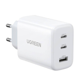 UGREEN CD275 wall charger, 2x USB-C, 1x USB, 65W (white)
