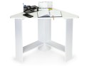 Nowoczesne biurko komputerowe narożne białe