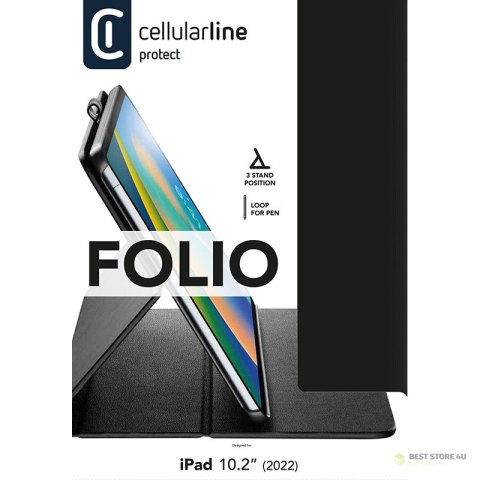 Cellularline Folio - Etui iPad 10.9" (2022) (czarny) Cellularline Folio - Etui iPad 10.9" (2022) (czarny)