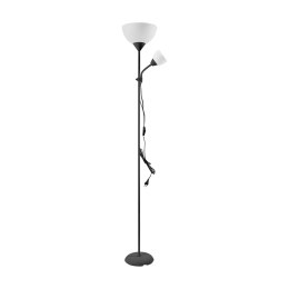 Lampa stojąca podłogowa URLAR, 175 cm, max 25W E27, max 25W E14, czarna