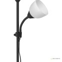 Lampa stojąca podłogowa URLAR, 175 cm, max 25W E27, max 25W E14, czarna