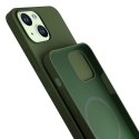 Apple iPhone 15 - 3mk Hardy Silicone MagCase Alpine Green