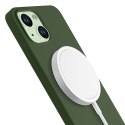 Apple iPhone 15 Plus - 3mk Hardy Silicone MagCase Alpine Green