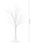 Drzewko ozdobne brzoza 180cm - Lampki LED 31V