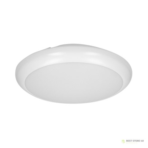 LAPIS LED 12W, plafon oświetleniowy, 800lm, IP65, 4000K, IK10, poliwęglan mleczny, biały