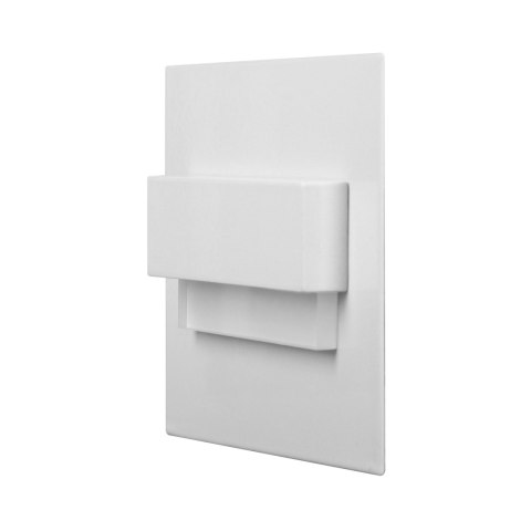 TRACO LED 1,5W, oprawa schodowa podtynkowa, 12VDC, 30lm, 3000K, biały, innowacyjny sposób montażu