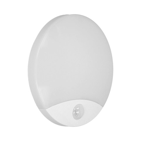 VIRAZON LED 15W, plafon z czujnikiem ruchu, 1050lm, IP44, 4000K, poliwęglan mleczny, biały