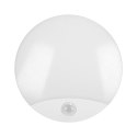 VIRAZON LED 15W, plafon z czujnikiem ruchu, 1050lm, IP44, 4000K, poliwęglan mleczny, biały