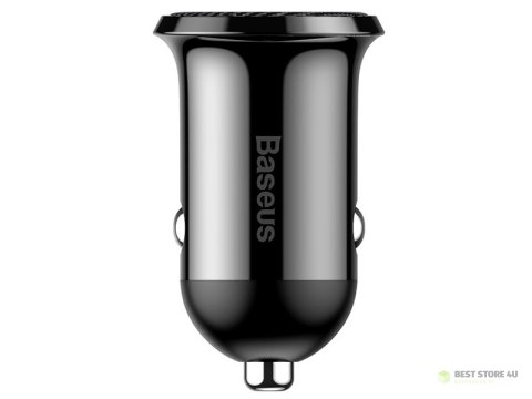 BASEUS Ładowarka samochodowa Baseus Grain Pro 2x USB 4.8A (CCALLP-01) czarna BASEUS Ładowarka samochodowa Baseus Grain Pro 2x USB 4.8A (CCALLP-01) czarna