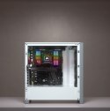 Corsair Tempered Glass Mid-Tower ATX Case iCUE 4000X RGB Side window, Mid-Tower, White, Power supply included No, Steel, Temper