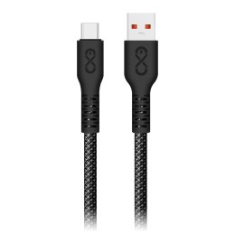 Kabel USB-A - USB-C eXc IMMORTAL, 0.9m, 30W, szybkie ładowanie, kolor mix