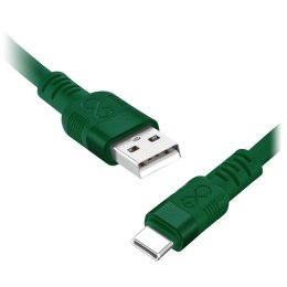 Kabel USB-A - USB-C eXc WHIPPY Pro, 0.9M,60W, szybkie ładowanie, kolor mix ciemny